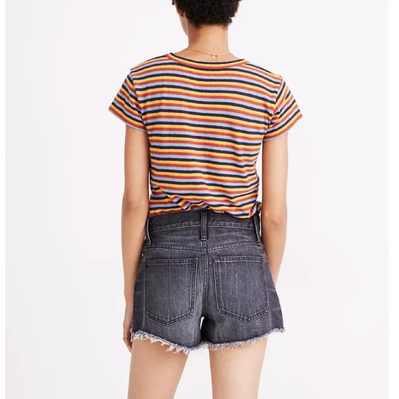 RELAXED DENIM SHORTS IN CALVERLEY WASH - Picture 3 of 3